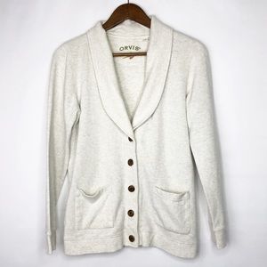 ORVIS Cream Boyfriend Cardigan in EUC - Size Small